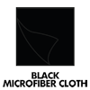 black microfiber cloth