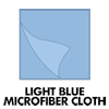 light blue microfiber cloth